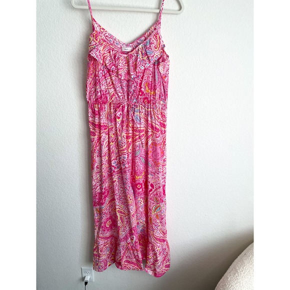 A.L.C. Pink Floral Paisley Maxi Sundress - Picture 5 of 10